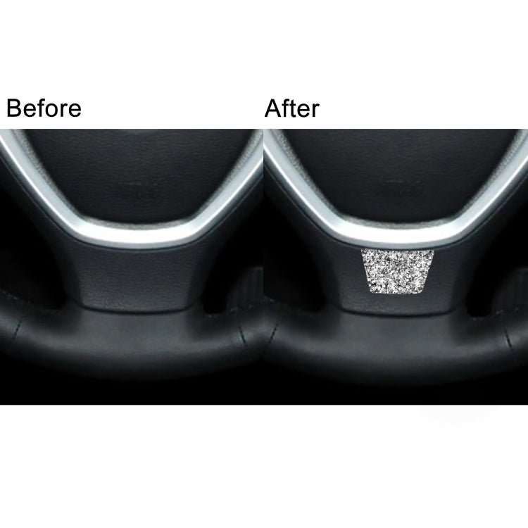 For BMW X5 E70 / X6 E71 2008-2013 Car Steering Wheel Diamond Decoration Sticker, Left and Right Drive by buy2fix