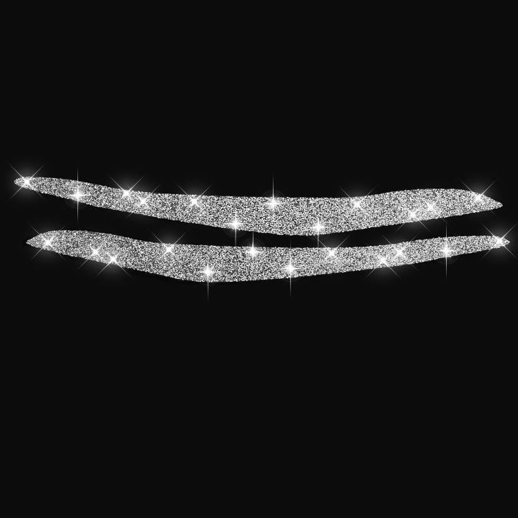 For BMW X5 E70 2010-2012 Car Light Eyebrow Diamond Decoration Sticker, Left and Right Drive by buy2fix