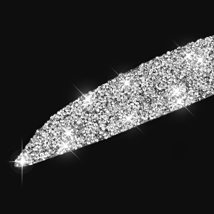 For BMW X5 E70 2010-2012 Car Light Eyebrow Diamond Decoration Sticker, Left and Right Drive by buy2fix