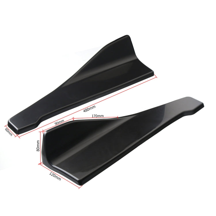 Car Universal Rear Corner Protection Plate Car Modified 48cm Rear Shovel(Black) - Trunk & Bumper Accessories by buy2fix | Online Shopping UK | buy2fix