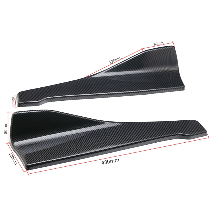 Car Universal Rear Corner Protection Plate Car Modified 48cm Rear Shovel(Carbon Fiber) - Trunk & Bumper Accessories by buy2fix | Online Shopping UK | buy2fix
