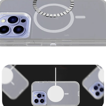 For iPhone 15 Shockproof MagSafe Magnetic Phone Case(Transparent Grey) - iPhone 15 Cases by buy2fix | Online Shopping UK | buy2fix