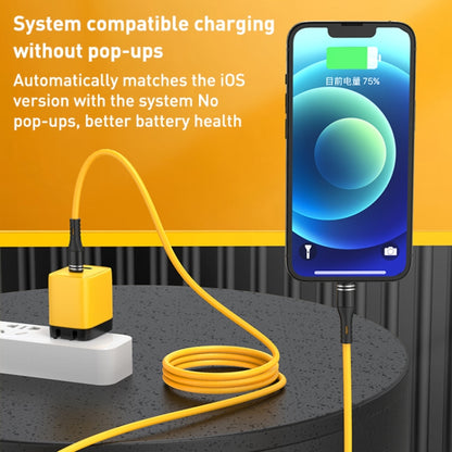 USB-C / Type-C to USB-C / Type-C Liquid Silicone Charging Data Cable, Length: 1.2m(Yellow) by buy2fix