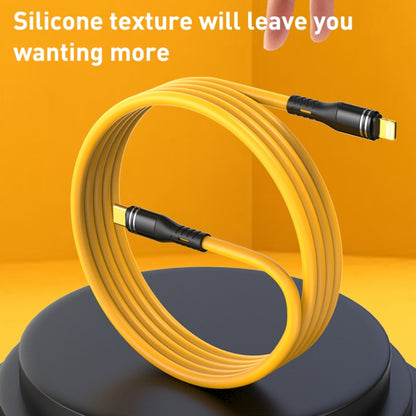 USB-C / Type-C to USB-C / Type-C Liquid Silicone Charging Data Cable, Length: 1.2m(Yellow) by buy2fix
