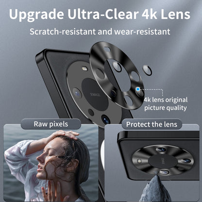 Huawei Mate 60 MagSafe Magnetic Frosted Metal Phone Case(Black) - Huawei Cases by buy2fix | Online Shopping UK | buy2fix