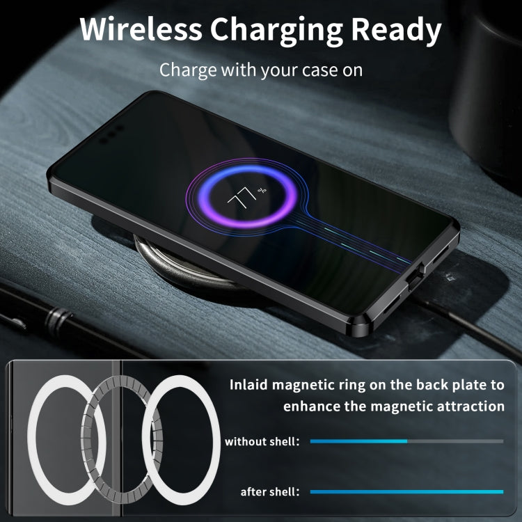 Huawei Mate 60 MagSafe Magnetic Frosted Metal Phone Case(Black) - Huawei Cases by buy2fix | Online Shopping UK | buy2fix