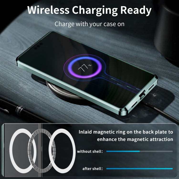 Huawei Mate 60 MagSafe Magnetic Frosted Metal Phone Case(Green) - Huawei Cases by buy2fix | Online Shopping UK | buy2fix