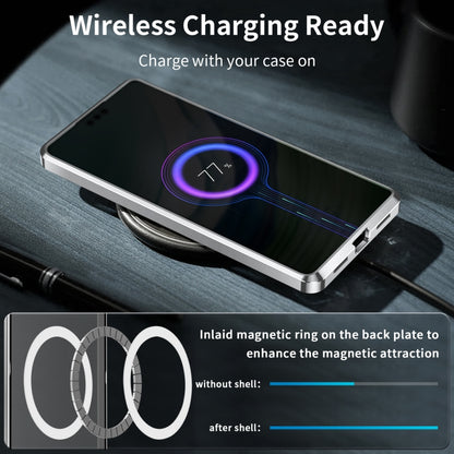 Huawei Mate 60 MagSafe Magnetic Frosted Metal Phone Case(Silver) - Huawei Cases by buy2fix | Online Shopping UK | buy2fix