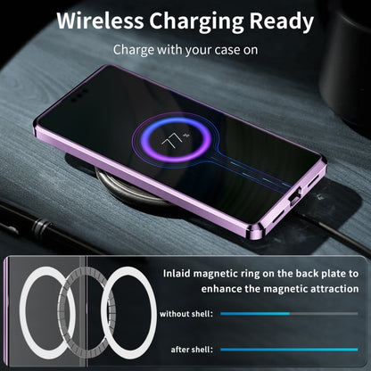 Huawei Mate 60 MagSafe Magnetic Frosted Metal Phone Case(Purple) - Huawei Cases by buy2fix | Online Shopping UK | buy2fix
