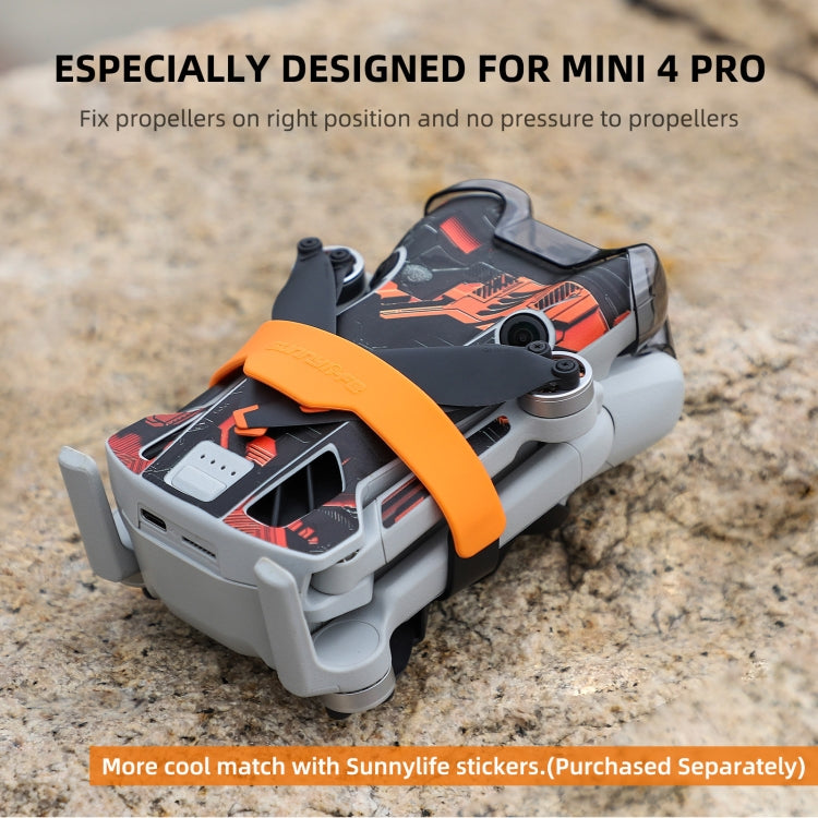 For DJI Mini 4 Pro Sunnylife SJ711 Blade Holder Fixed Propeller Fixer Guard(Black) by Sunnylife