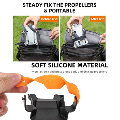 For DJI Mini 4 Pro Sunnylife SJ711 Blade Holder Fixed Propeller Fixer Guard(Black) by Sunnylife