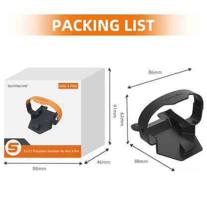For DJI Mini 4 Pro Sunnylife SJ711 Blade Holder Fixed Propeller Fixer Guard(Black) by Sunnylife
