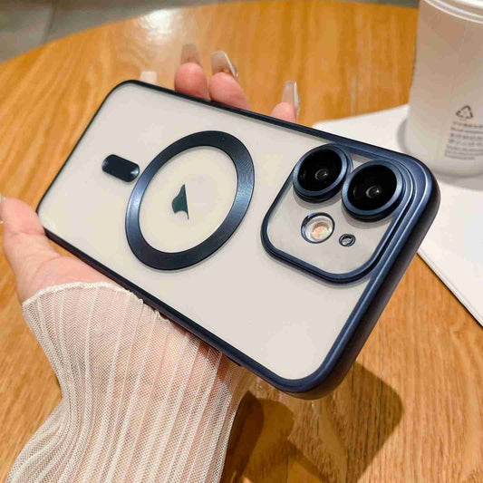 For iPhone 11 MagSafe Magnetic Frosted TPU Phone Case(Dark Blue) - iPhone 11 Cases by buy2fix | Online Shopping UK | buy2fix