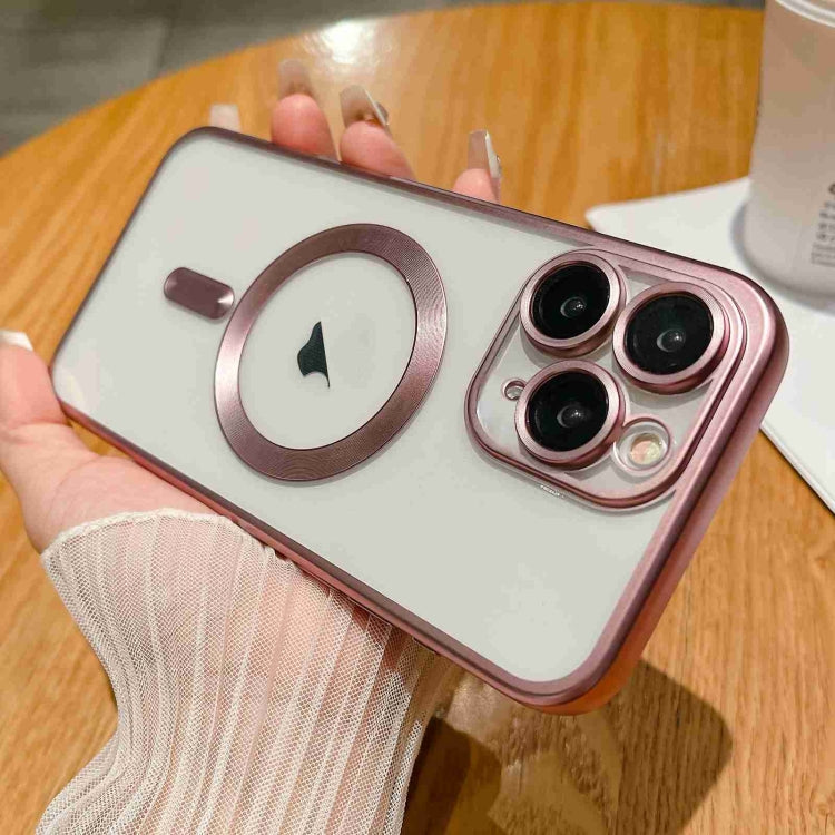For iPhone 11 Pro Max MagSafe Magnetic Frosted TPU Phone Case(Pink) - iPhone 11 Pro Max Cases by buy2fix | Online Shopping UK | buy2fix