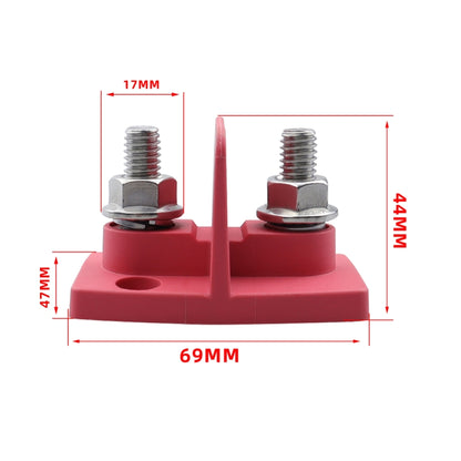 CP-4294 Dual Power M8 Binding Post Cable Connector(Red) - Fuse by buy2fix | Online Shopping UK | buy2fix