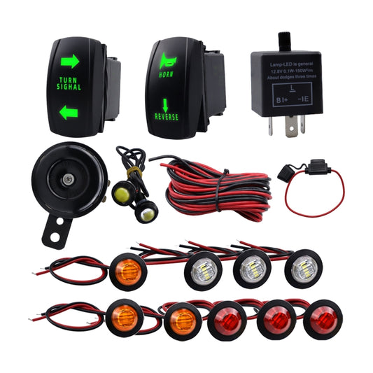 CP-4332 ATV UTV SXS Turn Signal Light Horn Wire Harness Kit - Car Light Accessories by buy2fix | Online Shopping UK | buy2fix