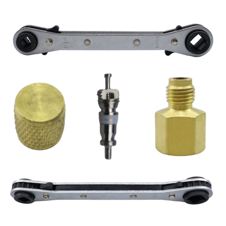 13pcs / Set Air Conditioning Valve Core Disassembly Tool with Rrepair Wrench & Valve Core - Air Conditioning System by buy2fix | Online Shopping UK | buy2fix