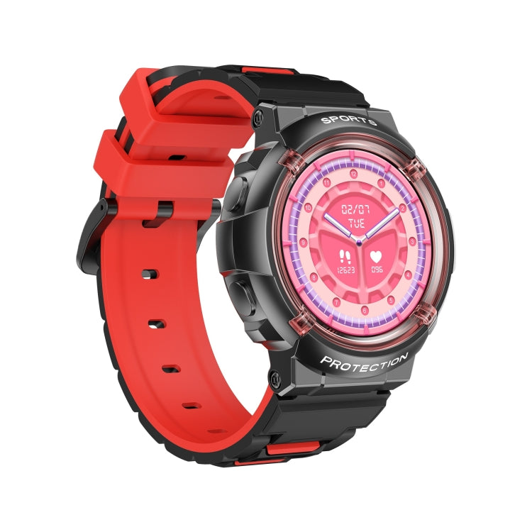 HT19 1.2 inch Round Screen IP68 Children Smart Watch, Support Sleep Monitoring(Black) by buy2fix