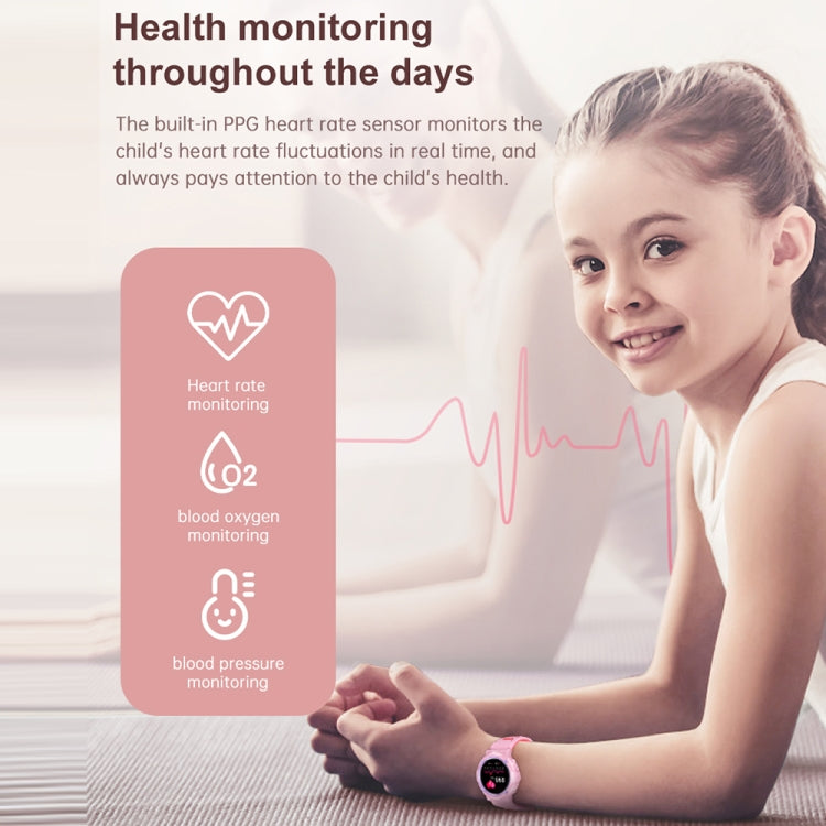 HT19 1.2 inch Round Screen IP68 Children Smart Watch, Support Sleep Monitoring(Black) by buy2fix