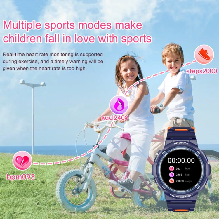 HT19 1.2 inch Round Screen IP68 Children Smart Watch, Support Sleep Monitoring(White) by buy2fix