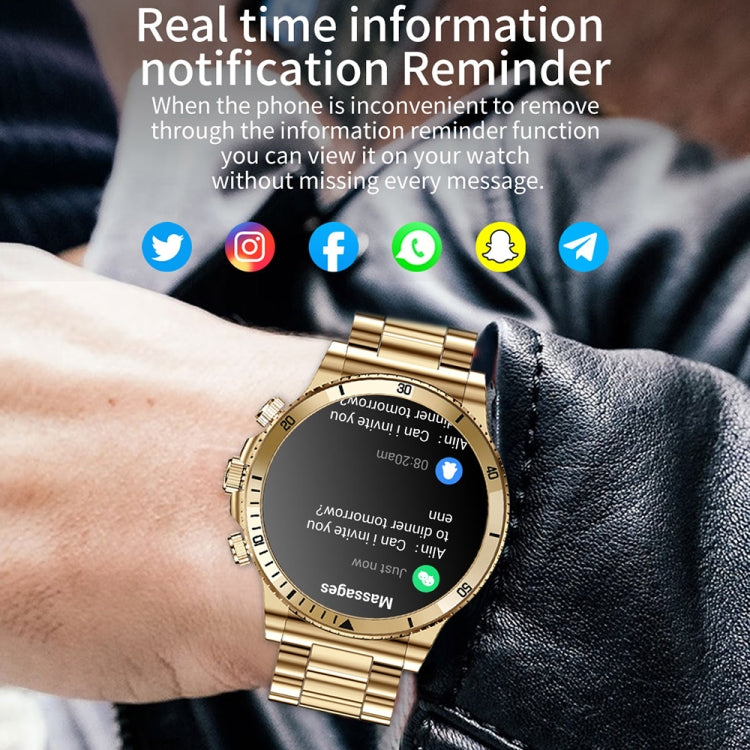 L67 Pro 1.53 inch Steel Band Smart Watch, Support Sleep / Heart Rate Monitoring(Silver) by buy2fix