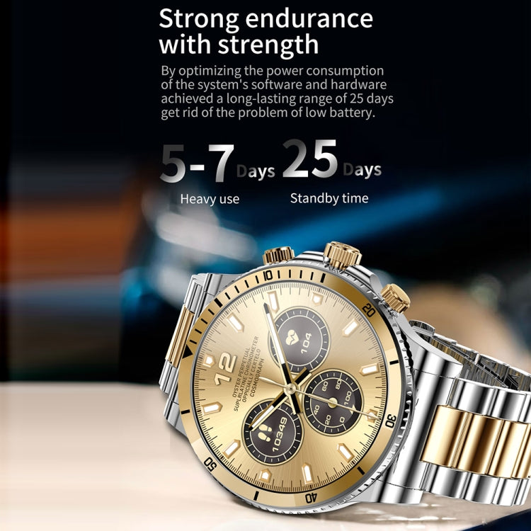 L67 Pro 1.53 inch Steel Band Smart Watch, Support Sleep / Heart Rate Monitoring(Silver) by buy2fix