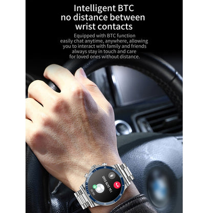 L67 Pro 1.53 inch Steel Band Smart Watch, Support Sleep / Heart Rate Monitoring(Silver) by buy2fix