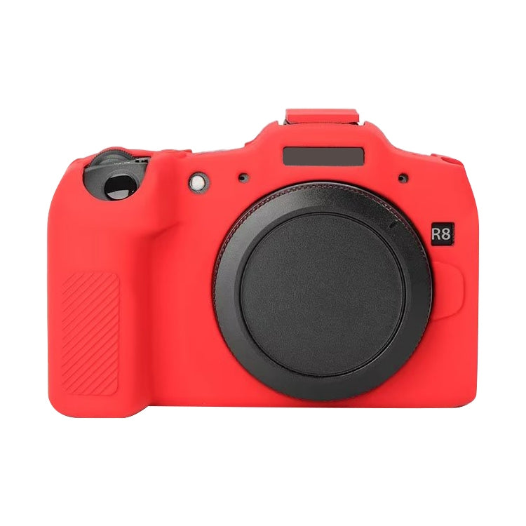 For Canon EOS R8 Soft Silicone Protective Case(Red) by buy2fix