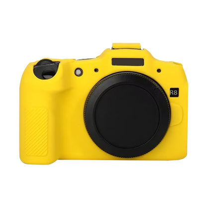 For Canon EOS R8 Soft Silicone Protective Case(Yellow) by buy2fix