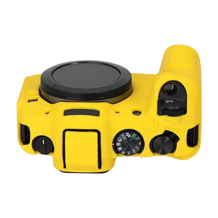 For Canon EOS R8 Soft Silicone Protective Case(Yellow) by buy2fix