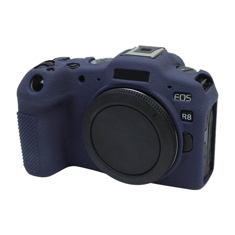 For Canon EOS R8 Soft Silicone Protective Case(Dark Blue) by buy2fix