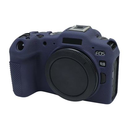 For Canon EOS R8 Soft Silicone Protective Case(Dark Blue) by buy2fix
