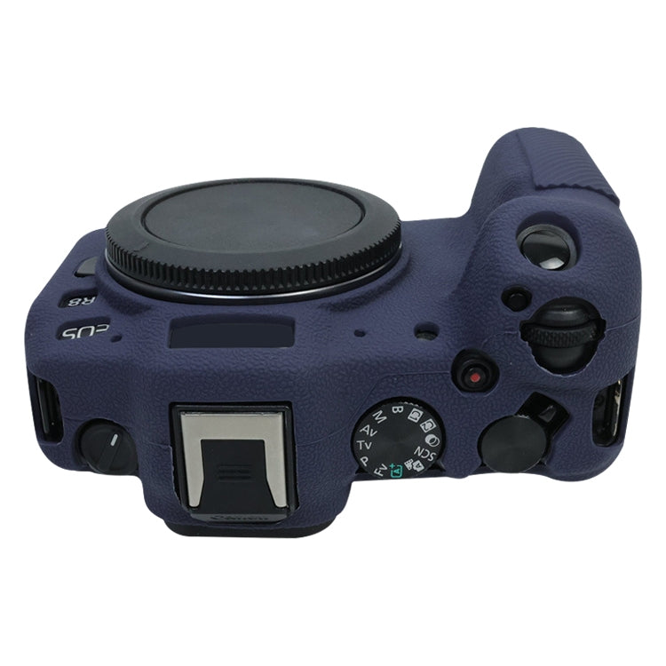 For Canon EOS R8 Soft Silicone Protective Case(Dark Blue) by buy2fix