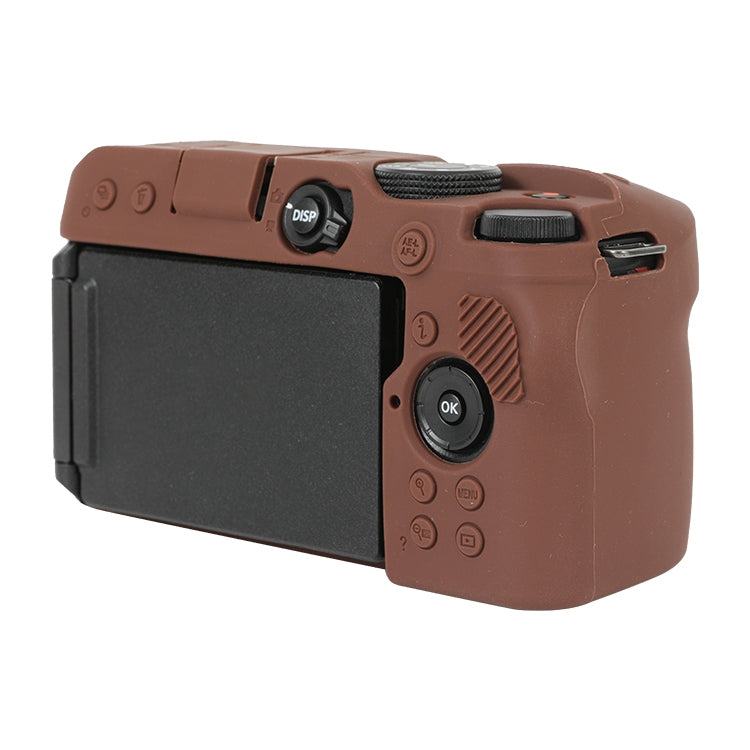 For Nikon Z 30 Soft Silicone Protective Case with Lens Cover(Coffee) by buy2fix