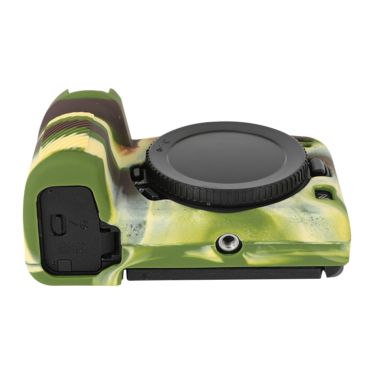 For Nikon Z 30 Soft Silicone Protective Case with Lens Cover(Camouflage) by buy2fix