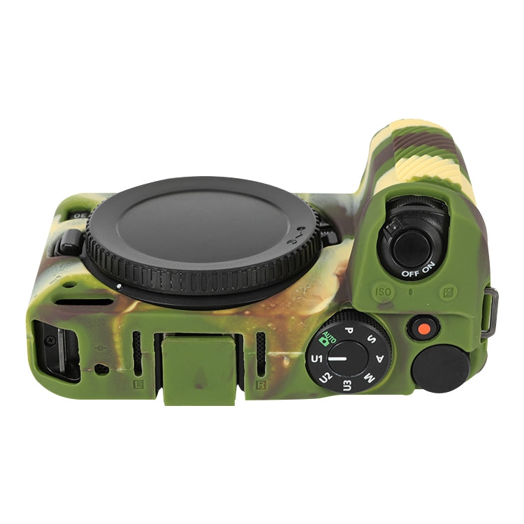 For Nikon Z 30 Soft Silicone Protective Case with Lens Cover(Camouflage) by buy2fix