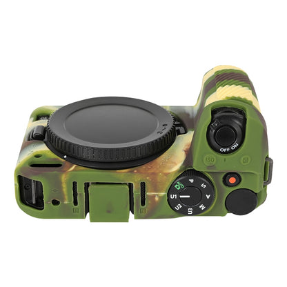 For Nikon Z 30 Soft Silicone Protective Case with Lens Cover(Camouflage) by buy2fix
