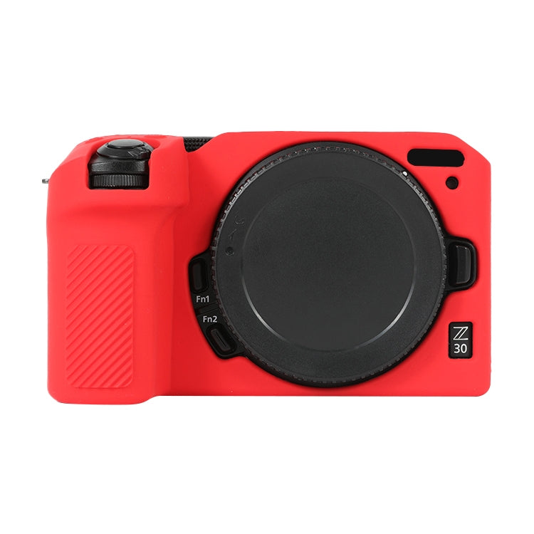 For Nikon Z 30 Soft Silicone Protective Case with Lens Cover(Red) by buy2fix