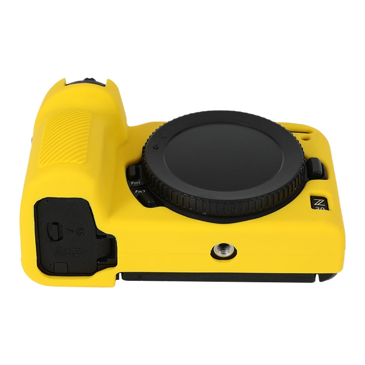 For Nikon Z 30 Soft Silicone Protective Case with Lens Cover(Yellow) by buy2fix