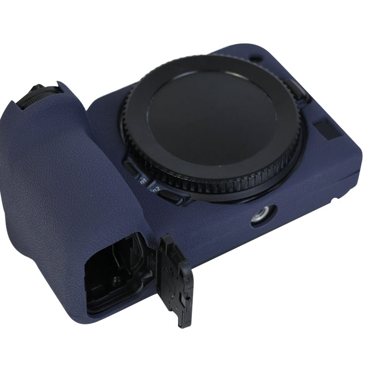 For Nikon Z 30 Soft Silicone Protective Case with Lens Cover(Dark Blue) by buy2fix