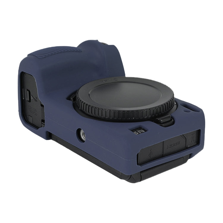For Nikon Z 30 Soft Silicone Protective Case with Lens Cover(Dark Blue) by buy2fix