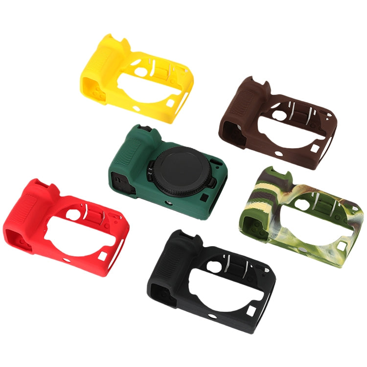 For Nikon Z 30 Soft Silicone Protective Case with Lens Cover(Camouflage) by buy2fix