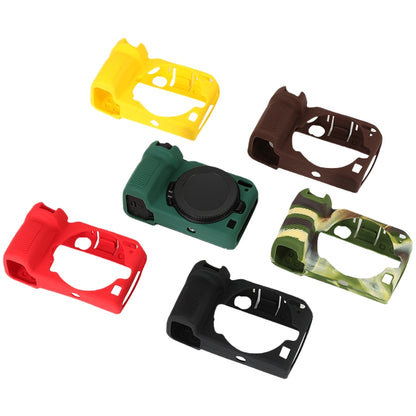 For Nikon Z 30 Soft Silicone Protective Case with Lens Cover(Coffee) by buy2fix