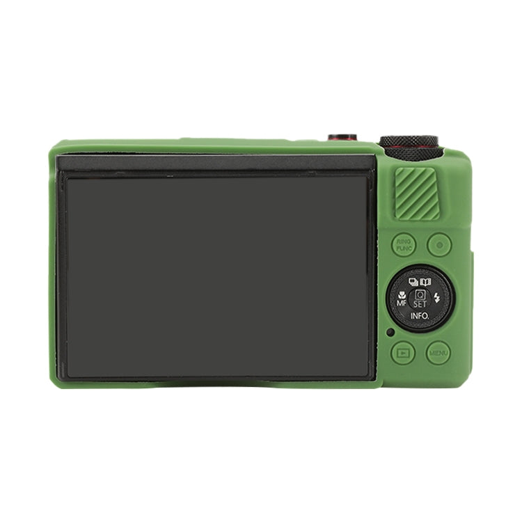 For Canon PowerShot G7 X Mark II / G7X2 Soft Silicone Protective Case with Lens Cover(Green) by buy2fix