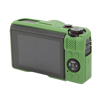 For Canon PowerShot G7 X Mark II / G7X2 Soft Silicone Protective Case with Lens Cover(Green) by buy2fix