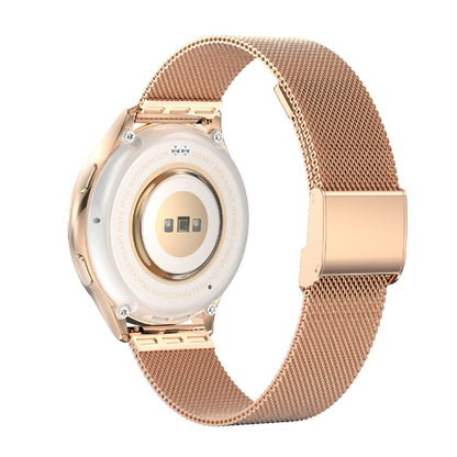 AK53 IP67 BT5.2 1.32inch Smart Watch Support Voice Call / Health Monitoring, Style:Steel Mesh Strap(Gold) by buy2fix