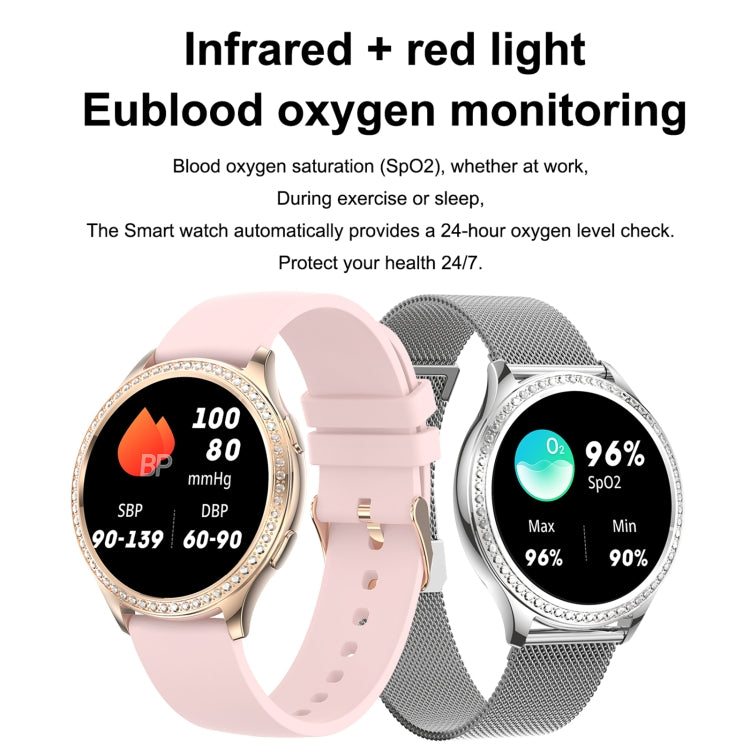 AK53 IP67 BT5.2 1.32inch Smart Watch Support Voice Call / Health Monitoring, Style:Silicone Strap(Silver) by buy2fix