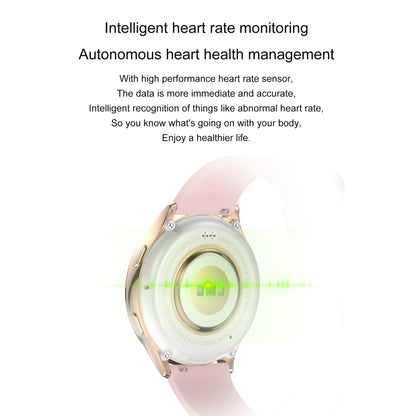 AK53 IP67 BT5.2 1.32inch Smart Watch Support Voice Call / Health Monitoring, Style:Silicone Strap(Gold) by buy2fix