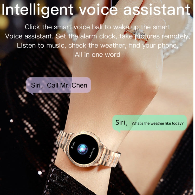 AK53 IP67 BT5.2 1.32inch Smart Watch Support Voice Call / Health Monitoring, Style:Steel Mesh Strap(Silver) by buy2fix