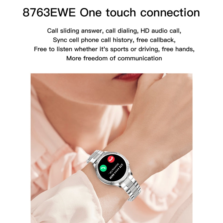 AK53 IP67 BT5.2 1.32inch Smart Watch Support Voice Call / Health Monitoring, Style:Silicone Strap(Gold) by buy2fix